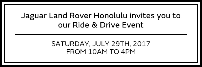 Jaguar Land Rover Honolulu Invite