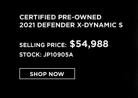 certified pre-owned Defender offer