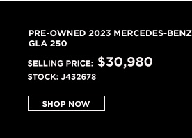 Mercedes-Benz pre-owned GLA 250