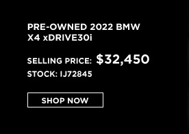 pre-owned BMW X4 offer