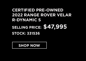 certified pre-owned Range Rover Velar