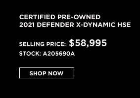 certified pre-owned Defender offer