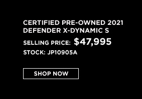 certified pre-owned Defender offer