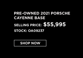 pre-owned Porsche offer