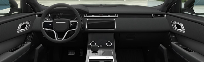 inside a Range Rover Velar