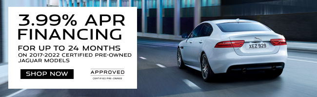 3.99 APR Financing on CPO 2017-2022 Jaguar Models