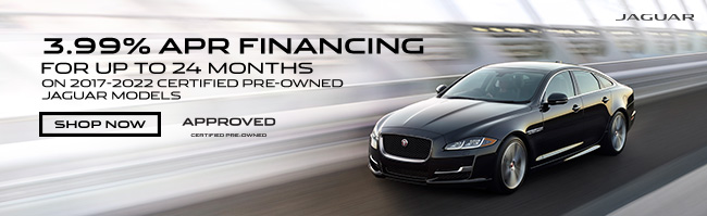 3.99 APR Financing on CPO 2017-2022 Jaguar Models
