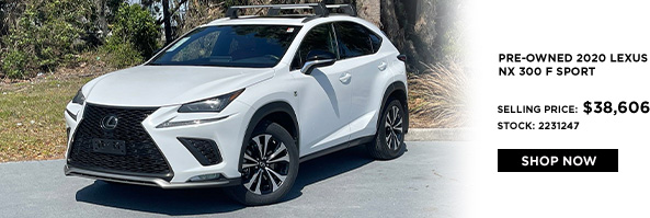 special offer on 2020 Lexus NX 300 F Sport