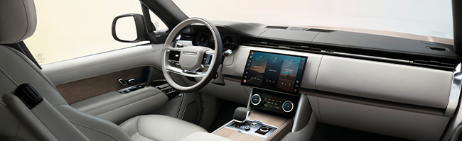 2023 Range Rover Velar view of the front seat