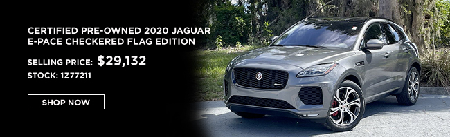 Certified Pre-Owned 2020 Jaguar E=Pace Checkred Flag Edition