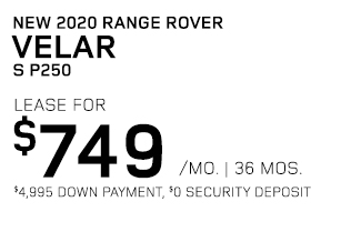 New 2020 Range Rover Velar