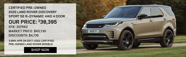 certified pre-owned Land Rover Discovery Sport