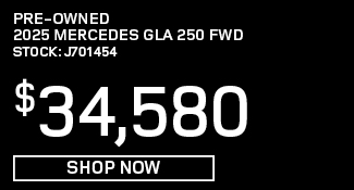 Pre-Owned 2025 Mercedes GLA 250 FWD offer
