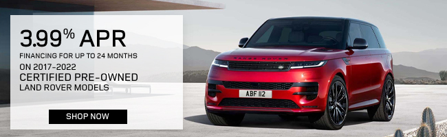 APR offer on 2017-2022 certified pre-owned Land Rover Models