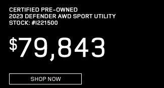 certified used 2023 land rover defender awd