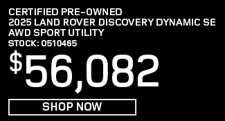 Certified Pre-Owned 2025 Land Rover Discovery	Dynamic SE AWD Sport Utility Offer