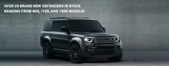 Over 20 brand new Defenders in stock