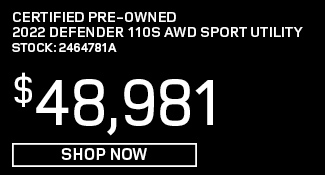 certified used 2022 land rover defender s