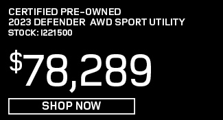 certified used 2023 land rover defender awd
