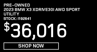 Pre-Owned 	2023	BMW	X3 xDrive30i AWD Sport Utility