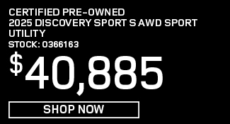 Certified Pre-Owned 	2025	Discovery Sport	S AWD Sport Utility offer