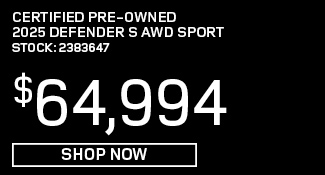 certified used 2025 Land Rover Defender S AWD