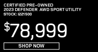 certified used 2023 Land rover Defender AWD