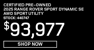 Certified Pre-Owned 2025 Range Rover Sport Dynamic SE AWD Sport Utility offer