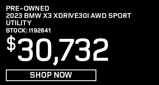 Pre-Owned 2023 BMW X3 xDrive30i AWD Sport Utility Offer