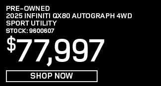 Pre-Owned 2025 INFINITI QX80 Autograph 4WD Sport Utility offer