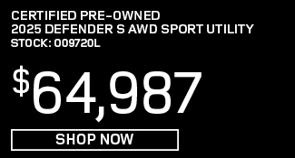 certified used 2025 Land Rover Defender S AWD