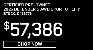 Certified Pre-Owned 	2025	Discovery Sport	S AWD Sport Utility offer
