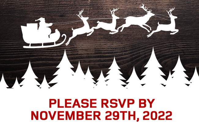 Please RSVP by November 29th 2022