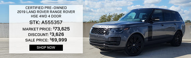 certified pre-owned 2019 Land Rover