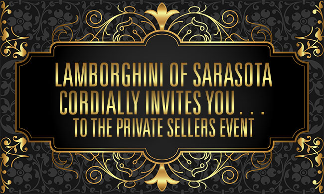 Lamborghini Of Sarasota Cordially Invites You…
