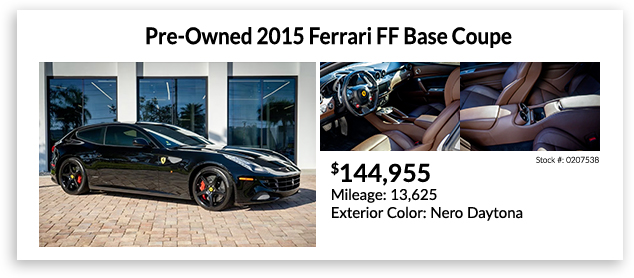 pre-owned 2015 Ferrari FF Base Coupe