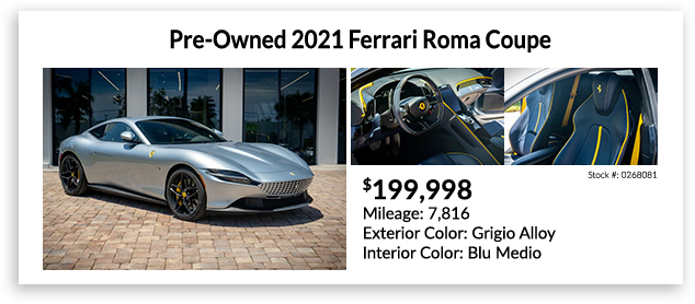 2021 Ferrari Roma Coupe