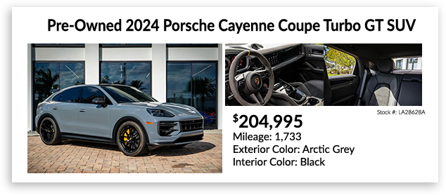 pre-owned 2024 Porsche Cayenne Coupe Turbo