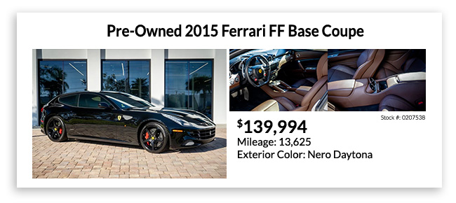 pre-owned 2015 Ferrari FF Base Coupe