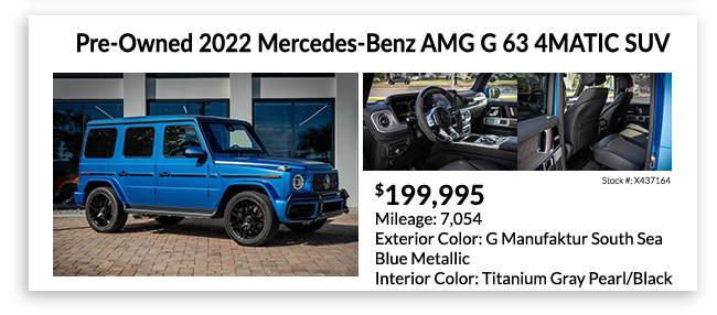 pre-owned Mercedes-Benz AMG G 63 4MATIC SUV