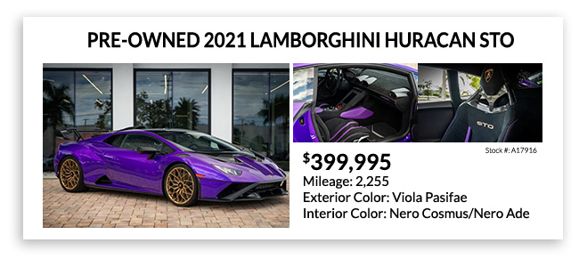pre-owned 2021 Lamborghini Huracan Tecnica