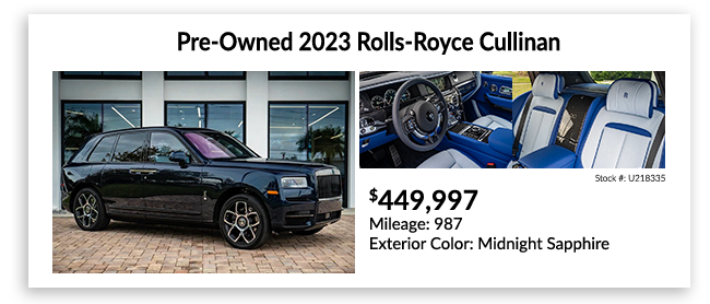 pre-owned 2023 Rolls-Royce Cullinan