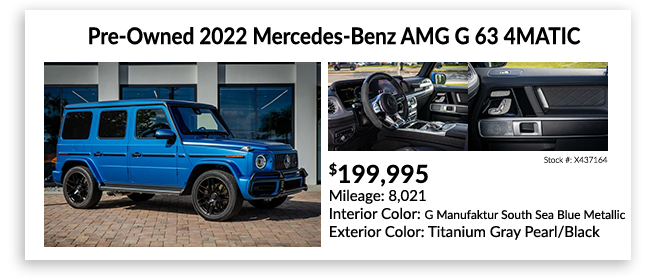 pre-owned 2022 Mercedes-Benz AMG G 63