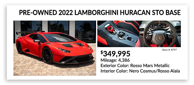 pre-owned 2022 LAMBORGHINI HURACAN EVO