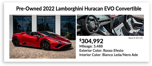 pre-owned 2021 Lamborghini Huracan STO