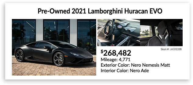 pre-owned 2021 Lamborghini Huracan STO