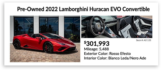 pre-owned 2022 LAMBORGHINI