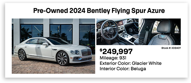 Pre-Owned 2024 Bentley Flying Spur Azure