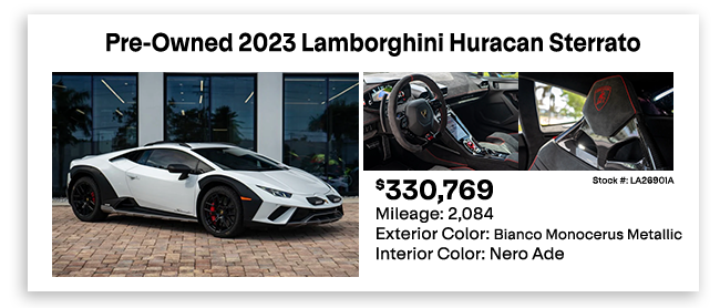 Pre-Owned 2023 Lamborghini Huracan Sterrato