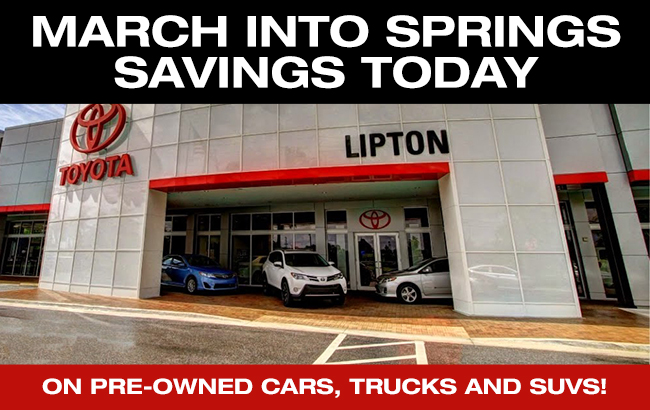 March Into Spring Savings!
